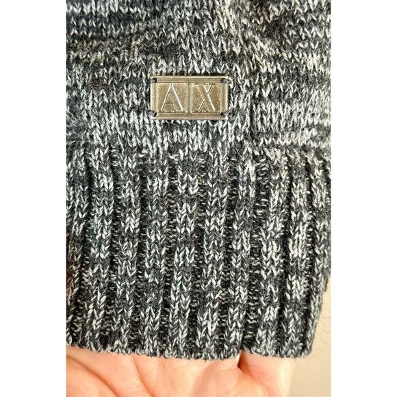 Armani Exchange Alpaca Wool Blend High Collar Quarter Zip Men's Sweater Small - Picture 5 of 12